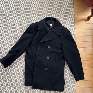 Government issue/US Navy-issue Peacoat 42R thick, wool.